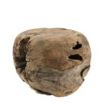 ROOT sidobord/pall i återvunnen teak ⌀50cm