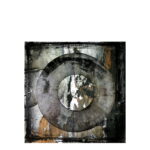 ABSTRACT CIRCLE BROWN tavla - 100x100, Plexiglas