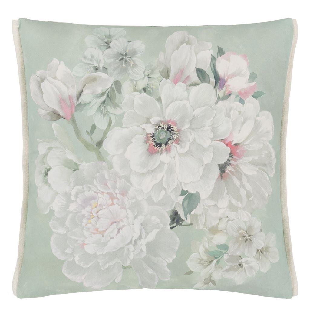 Fleur Blanche Eau de Nil Cushion - Bild 3