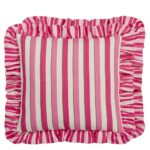 Burlington Stripe Fuchsia Cushion