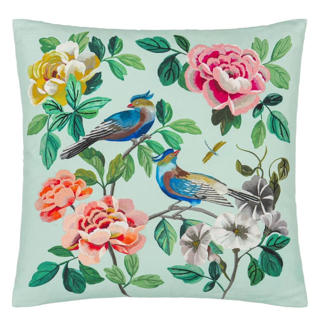 Mira Flores Duck Egg Cushion - Bild 3