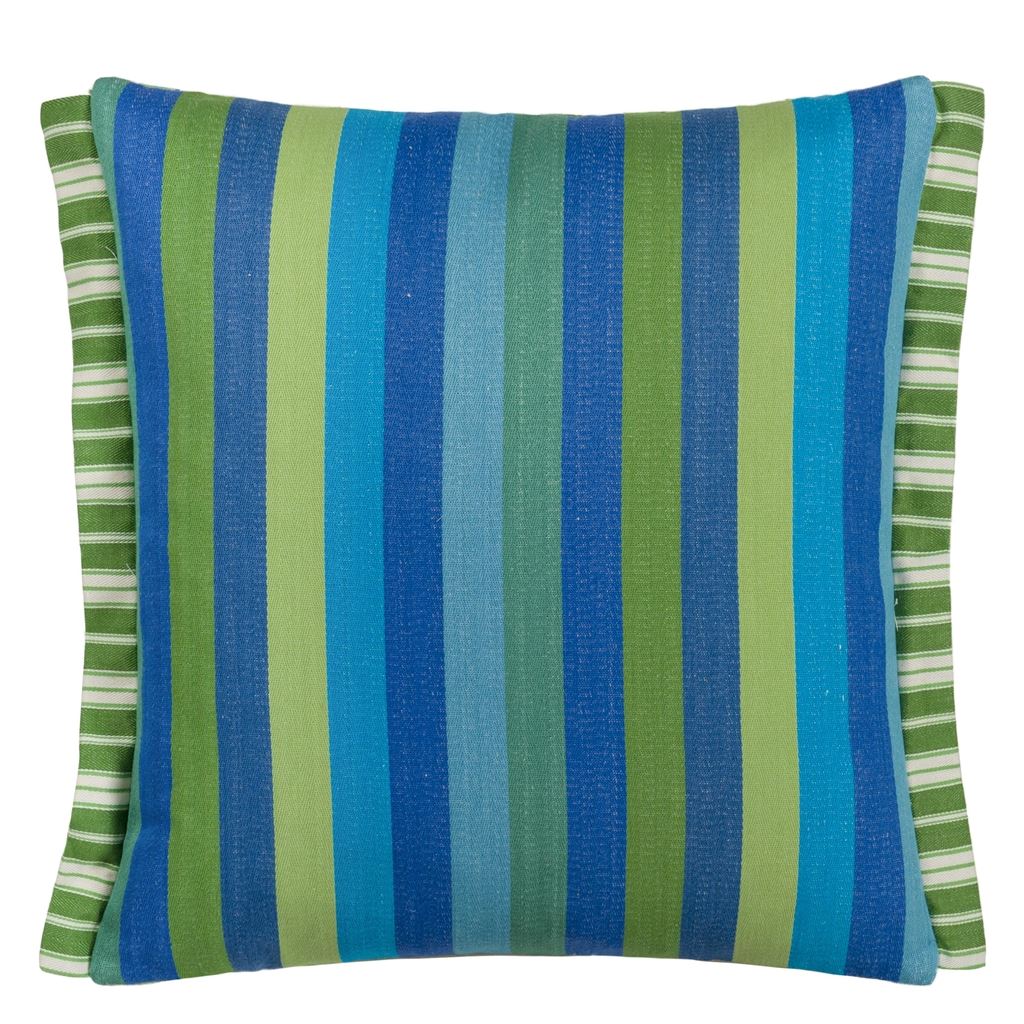 Cork Street Stripe Cobalt Cushion - Bild 3