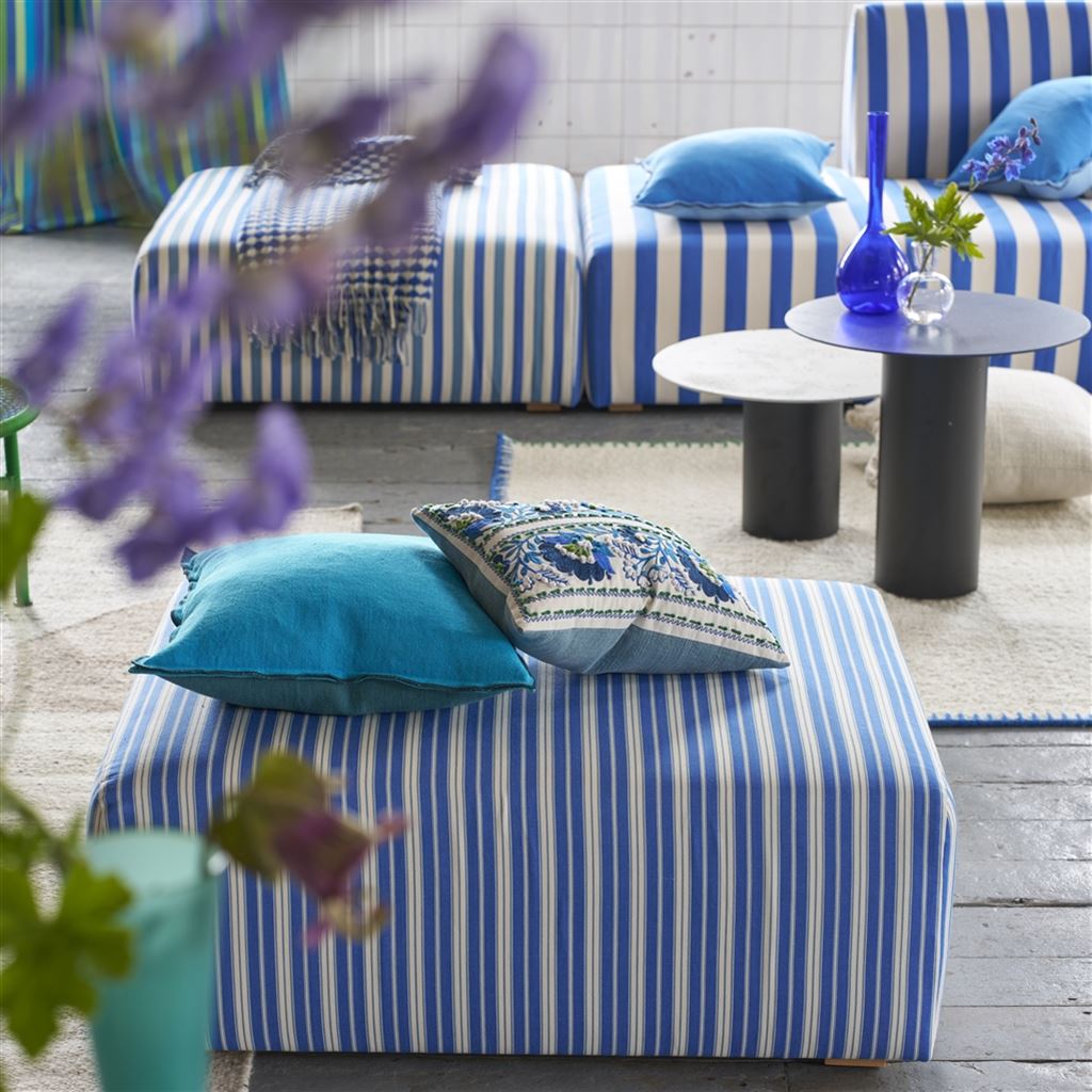 Brera Lino Indian Ocean & Teal Cushion - Bild 4