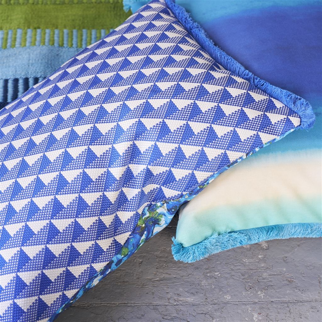 Tarakan Cobalt Outdoor Cushion - Bild 4