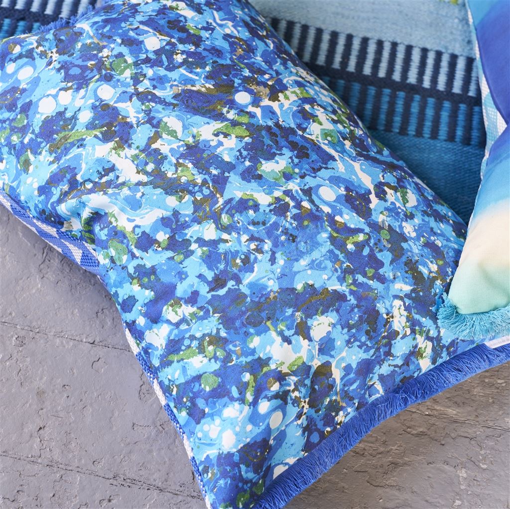 Tarakan Cobalt Outdoor Cushion - Bild 5