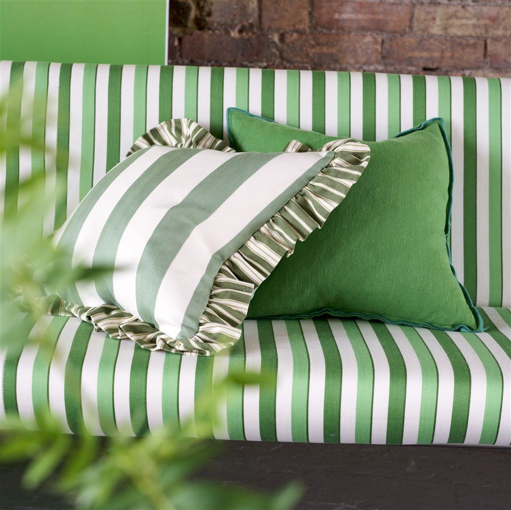 Berkeley Stripe Celadon Cushion - Bild 5