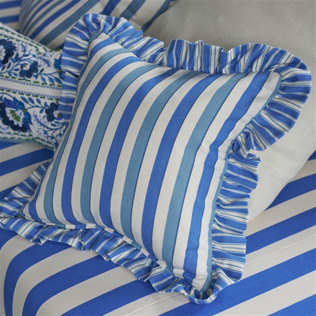 Berkeley Stripe Cobalt Cushion - Bild 5