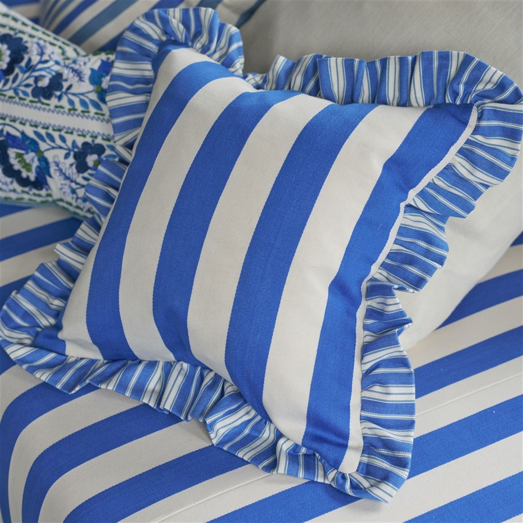 Berkeley Stripe Cobalt Cushion - Bild 6