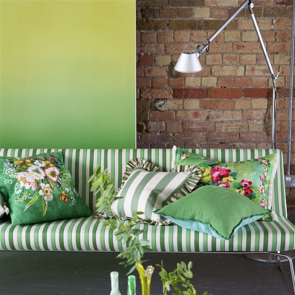 Berkeley Stripe Celadon Cushion - Bild 6