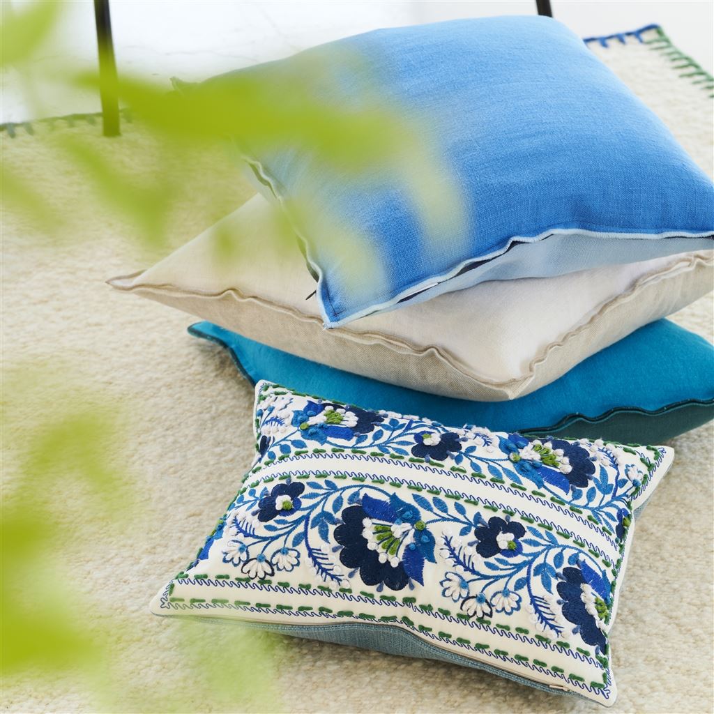 Brera Lino Cornflower & Lapis Cushion - Bild 7