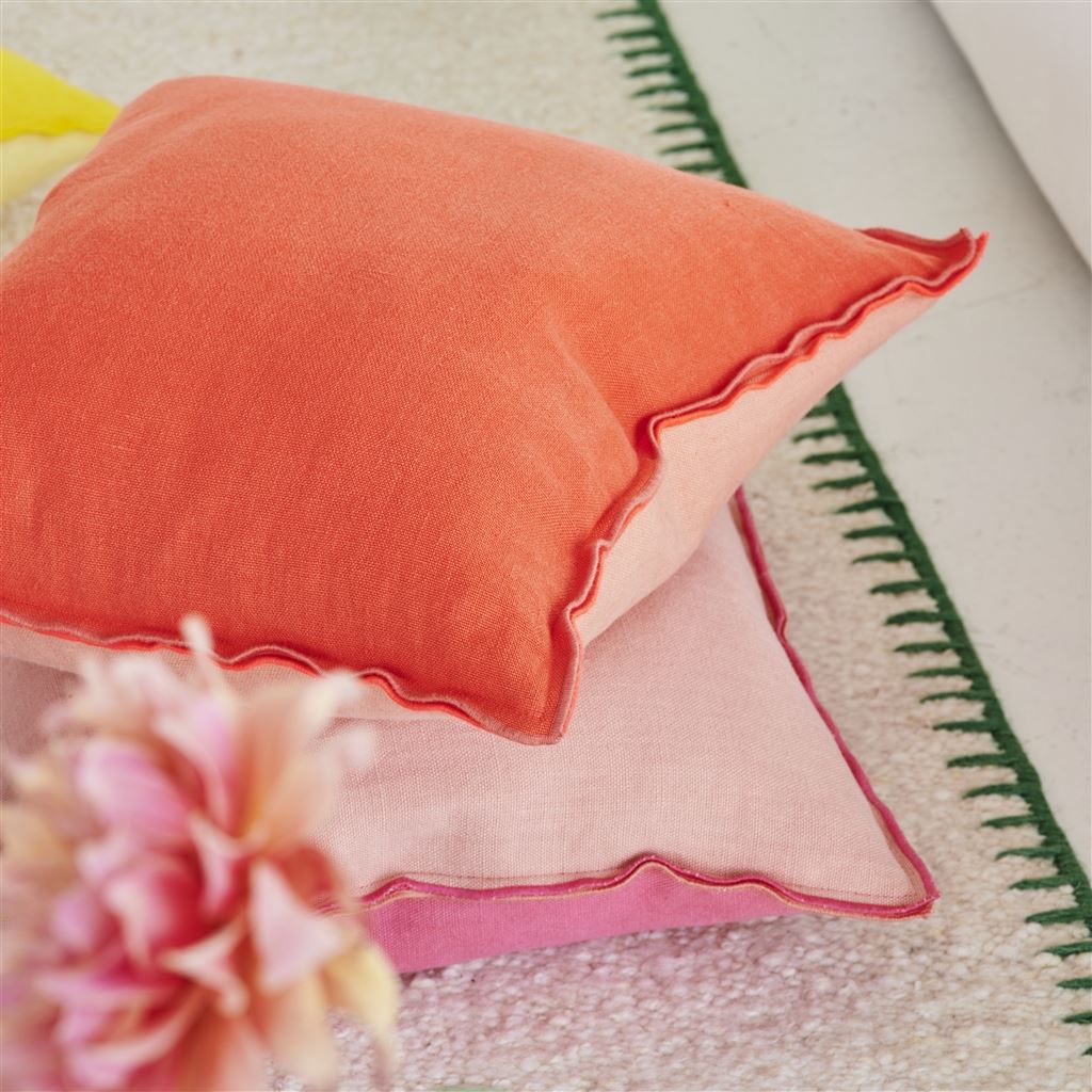Brera Lino Nasturtium & Papaya Cushion - Bild 9