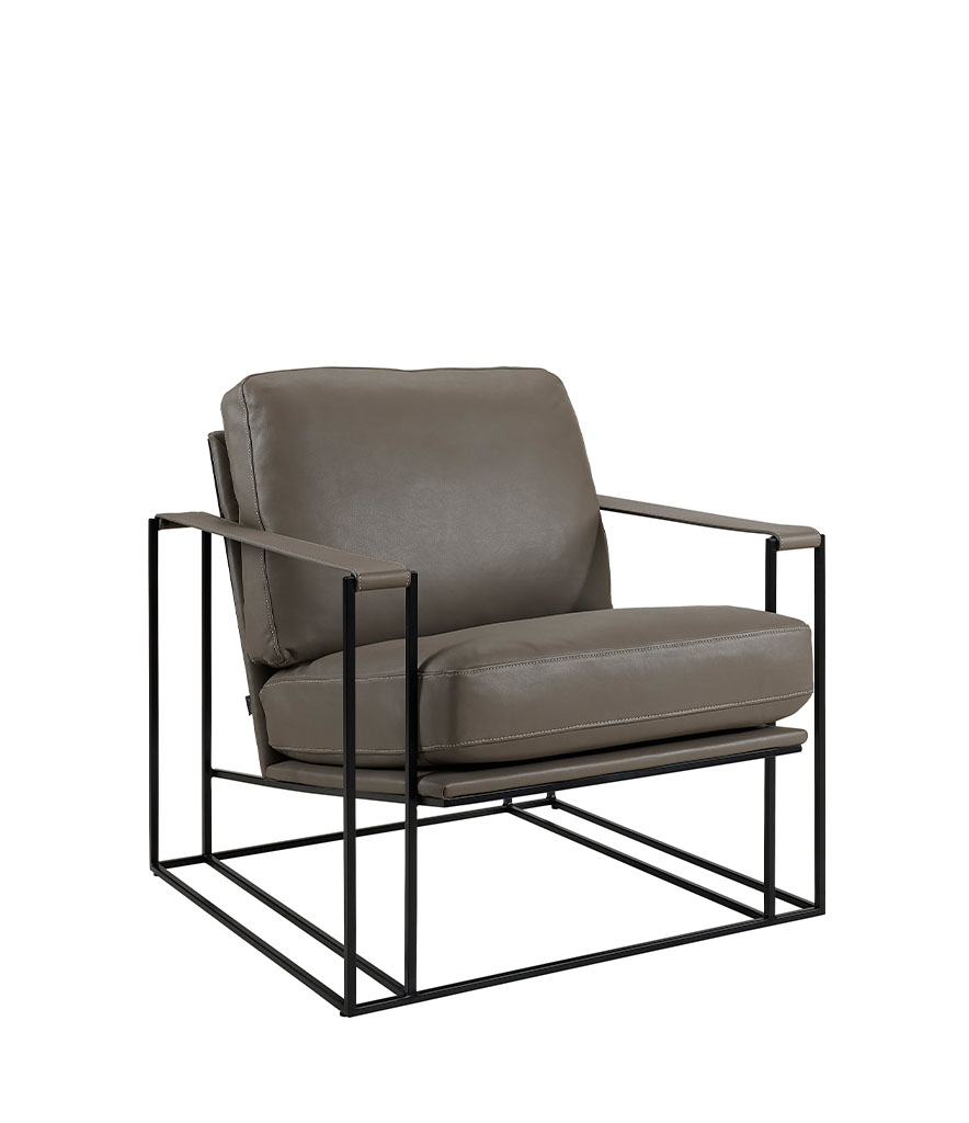 BELLAGIO skinnfåtölj