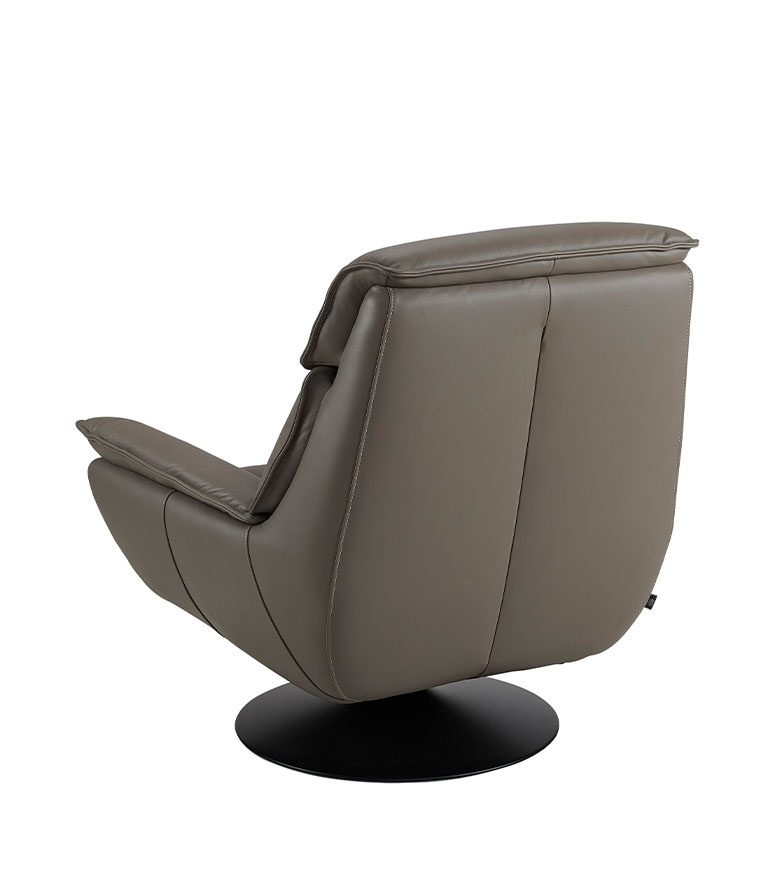 TRIBECA snurrfåtölj i läder - Bild 2