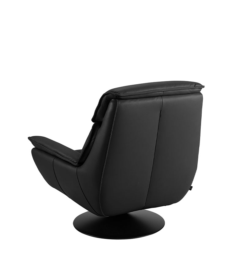 TRIBECA snurrfåtölj i läder - Bild 2