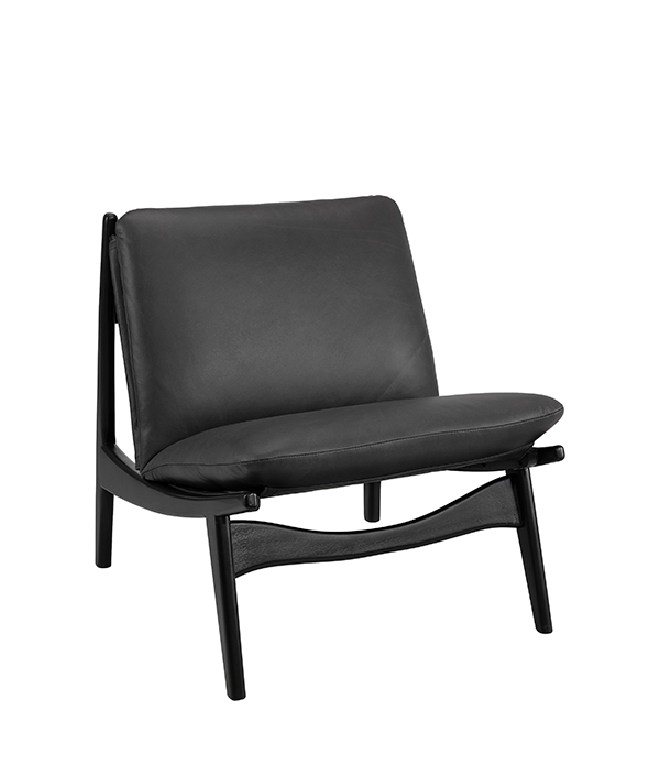 ALYSON skinnfåtölj