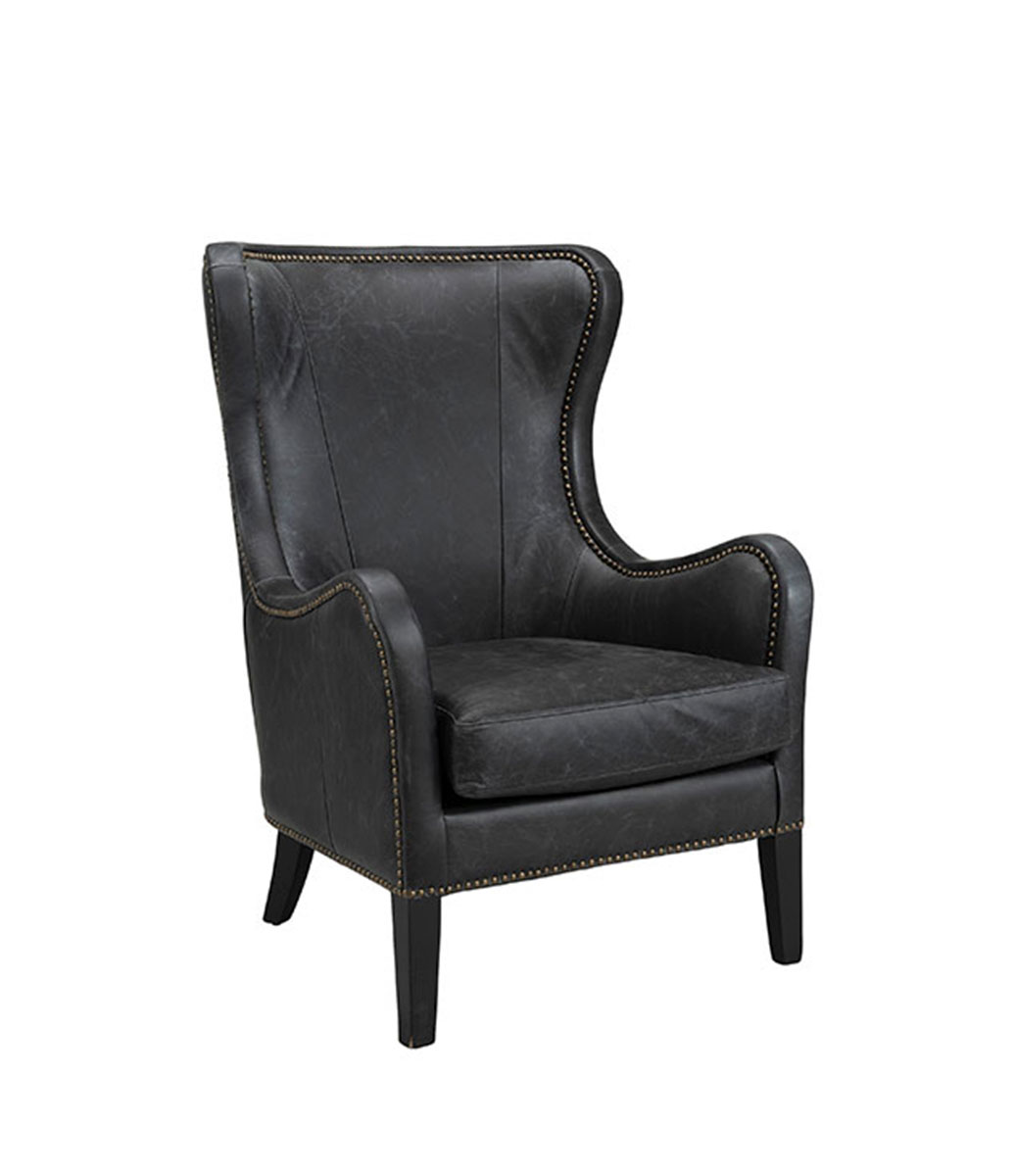 MISCHA skinnfåtölj