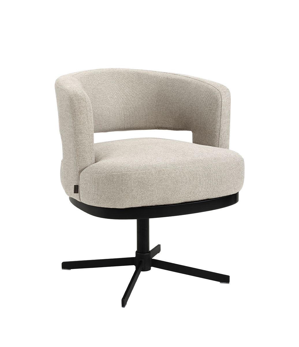 ATLANTA matstol med snurrfot