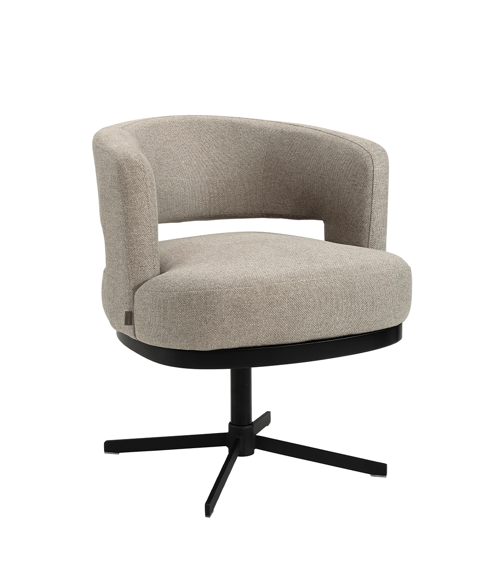 ATLANTA matstol med snurrfot