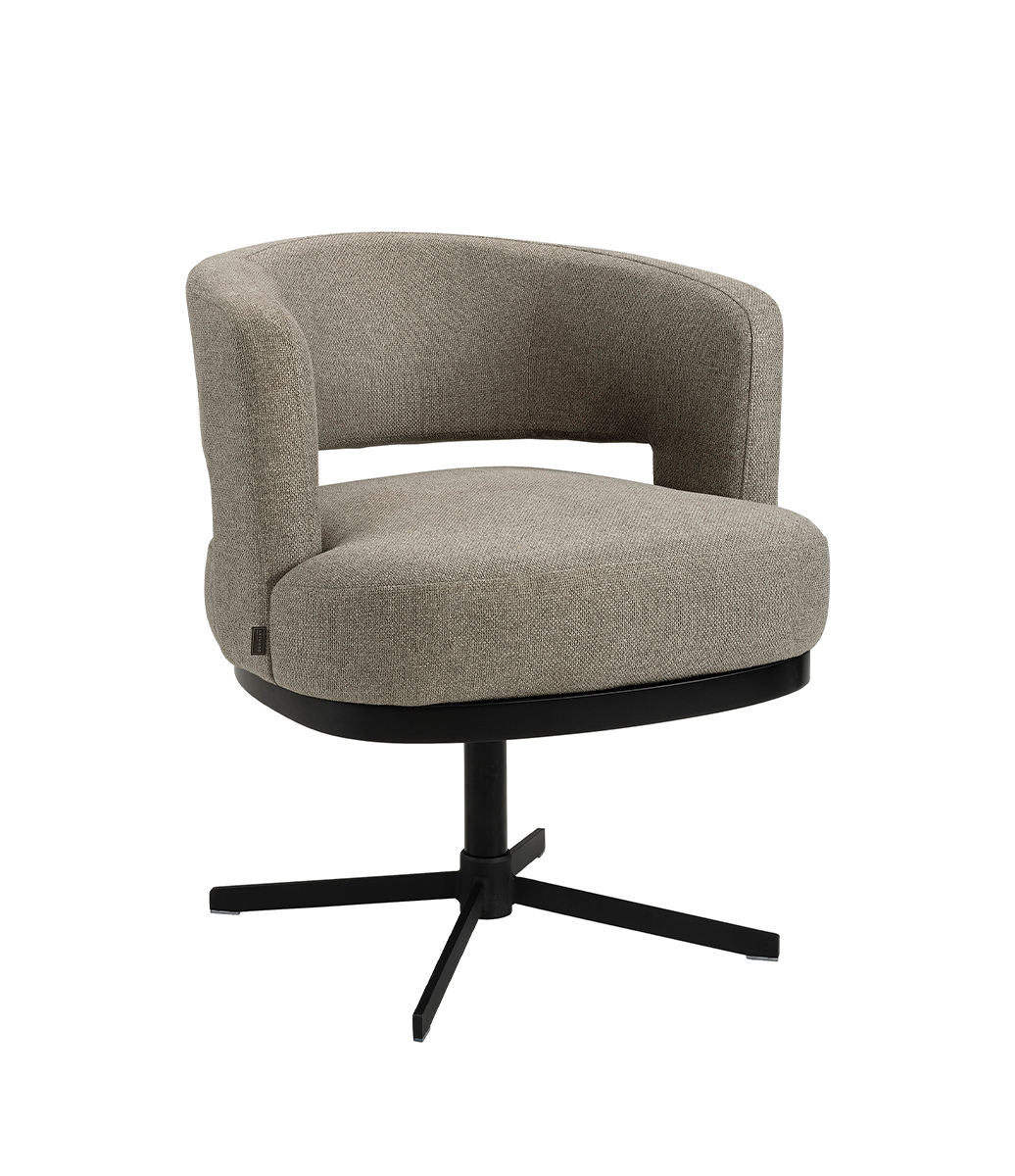 ATLANTA matstol med snurrfot