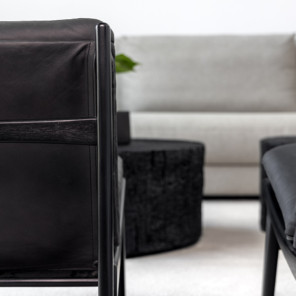 ALYSON skinnfåtölj - Bild 4