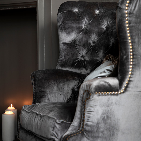 CHURCHTOWN sammetsfåtölj - Bild 6