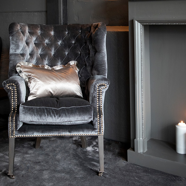 CHURCHTOWN sammetsfåtölj - Bild 4