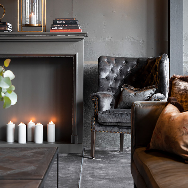 CHURCHTOWN sammetsfåtölj - Bild 3