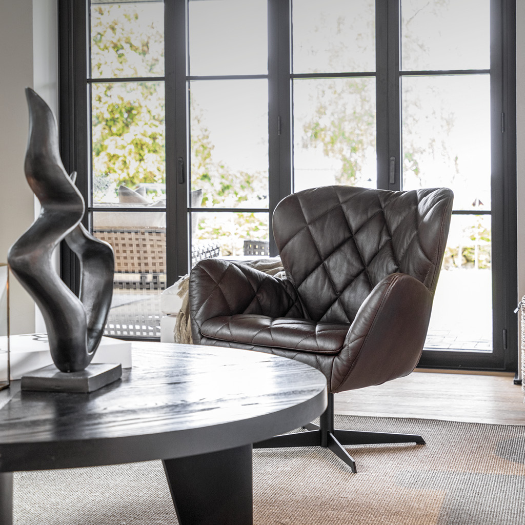 JADE skinnfåtölj - Bild 4