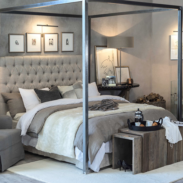 VIENNA sänggavel i linne - Bild 6