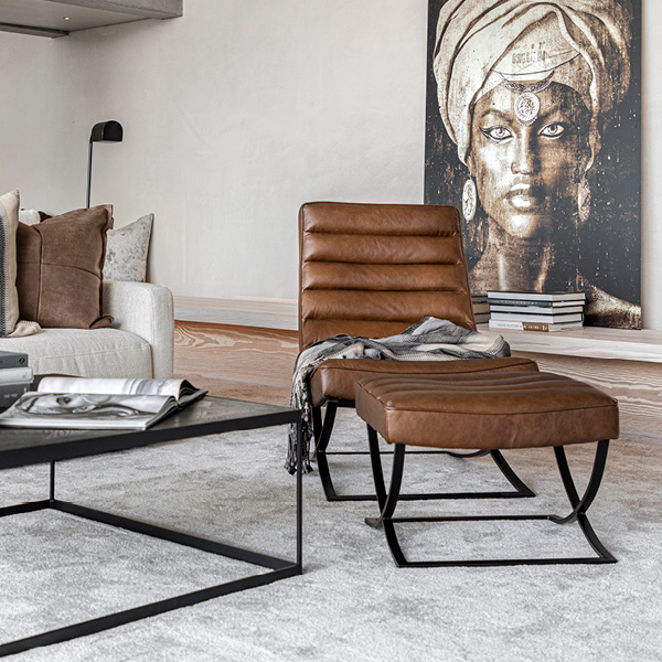 BROOKS skinnfåtölj - Bild 8