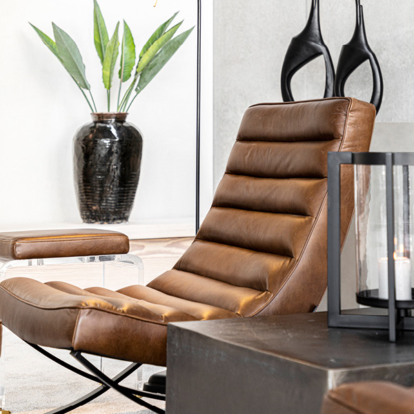 BROOKS skinnfåtölj - Bild 4