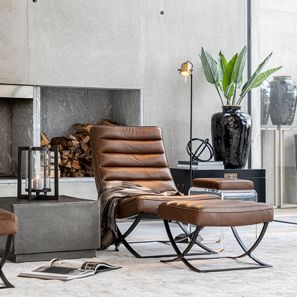 BROOKS skinnfåtölj - Bild 3