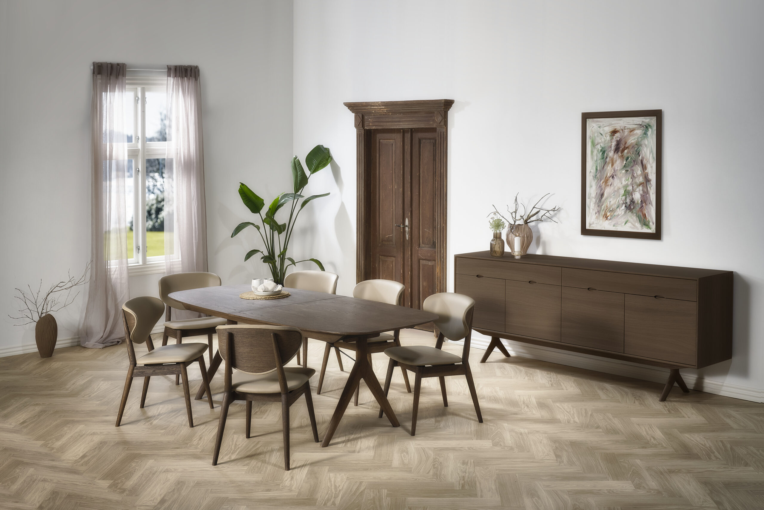 Matbord Corna Ellips Ek - Bild 2